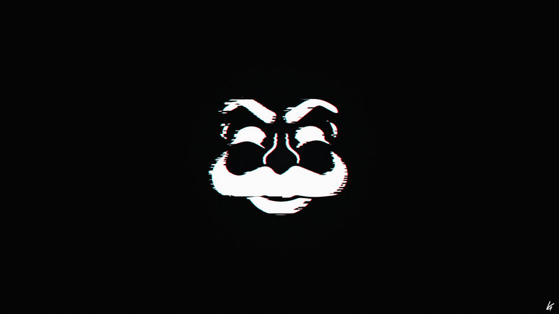 Glitchy Face Mask