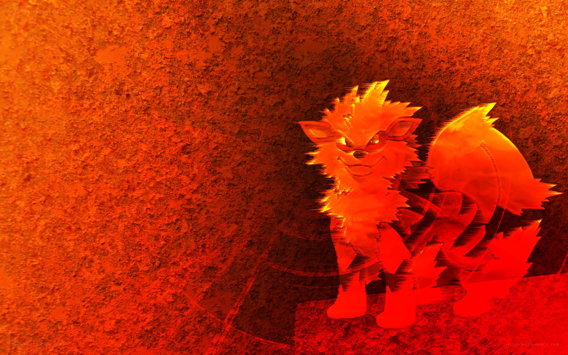 glitchy fox character art