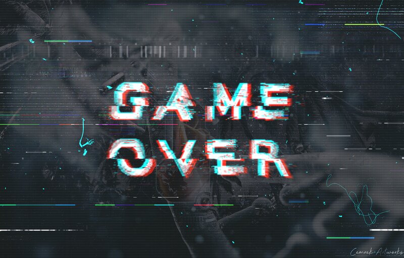 Glitchy Game over Screen