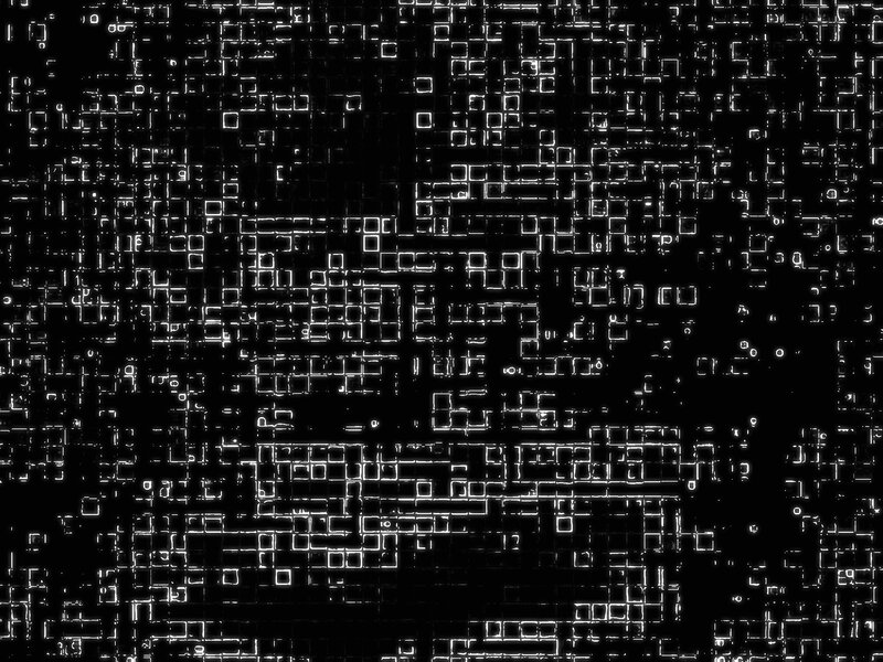 glitchy grid pattern