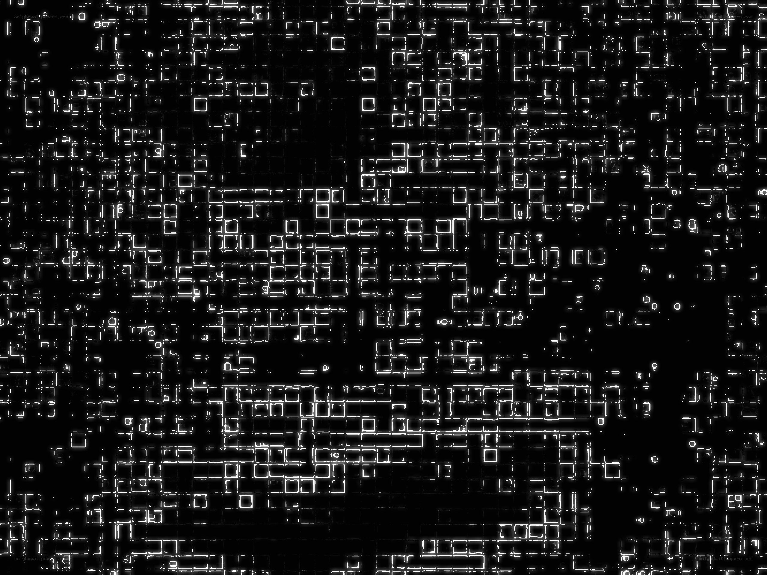 glitchy grid pattern