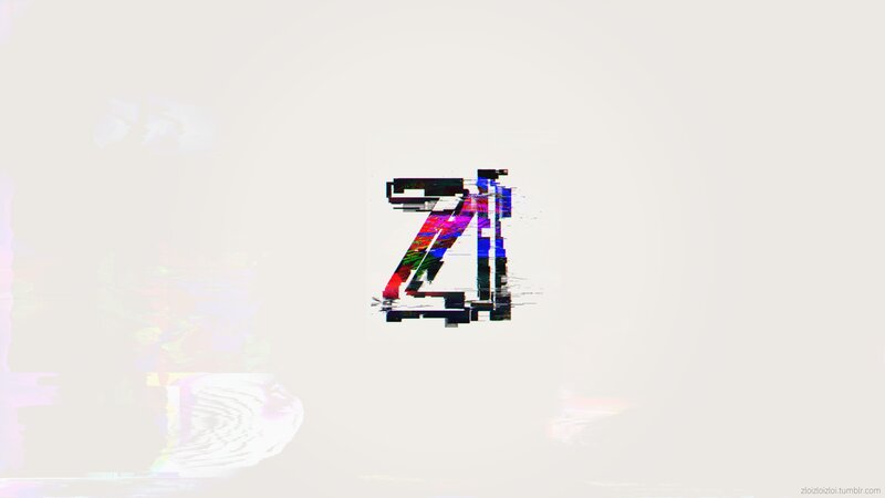 Glitchy Letter Z