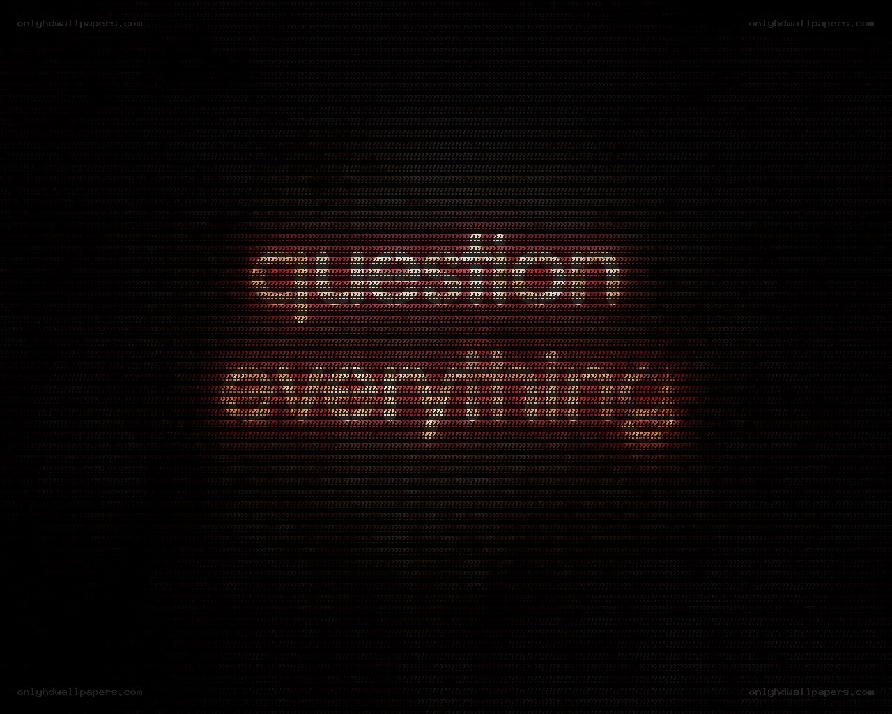 glitchy text display
