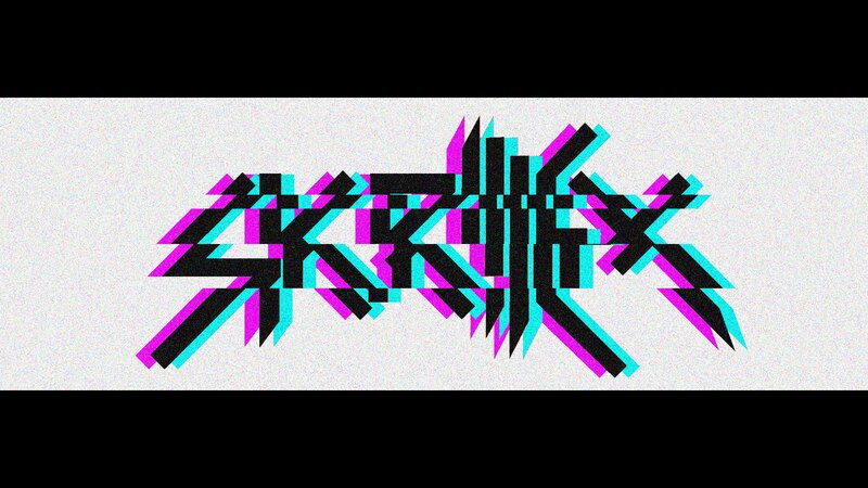 Glitchy Text Logo — Black