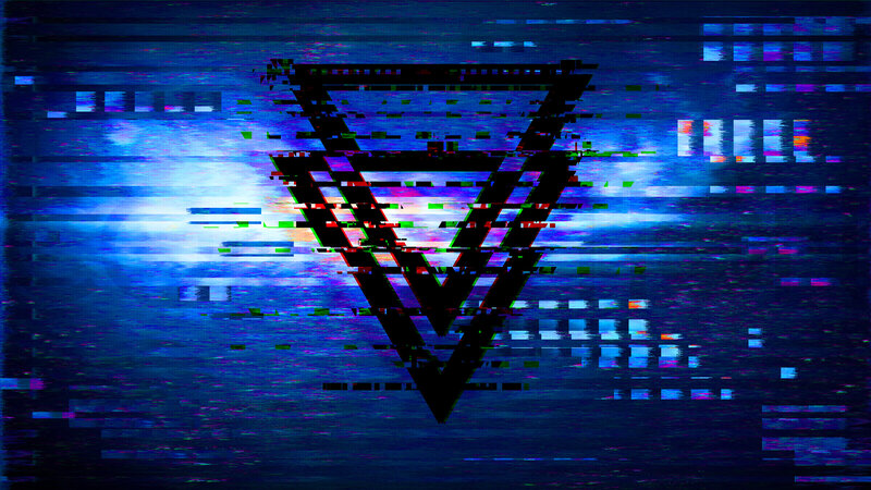 Glitchy Triangle Symbol