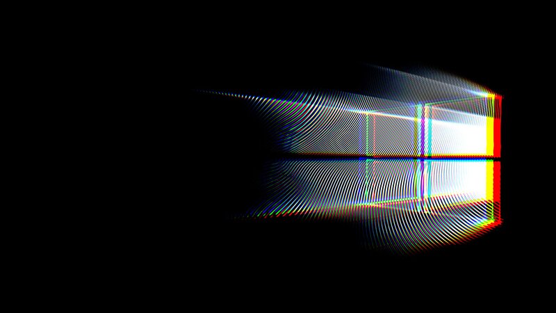 Glitchy Window Logo