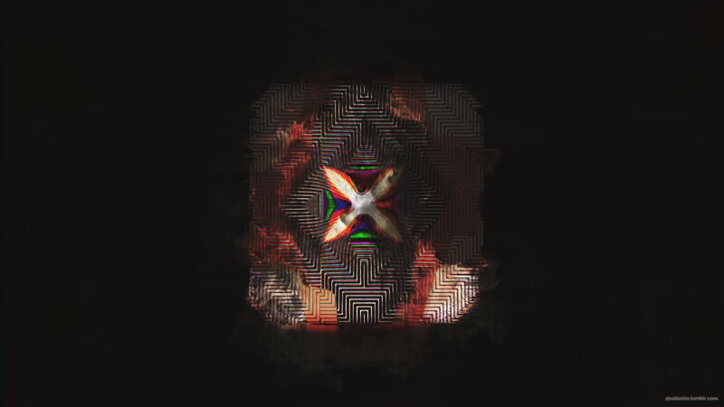 Glitchy X Symbol