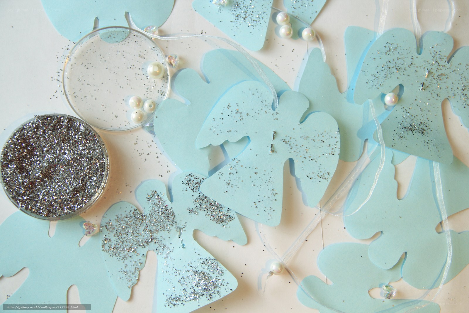 glitter angel craft supplies