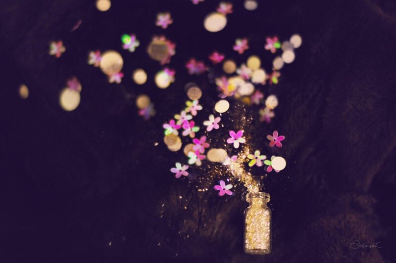 Glitter Bottle with Confetti