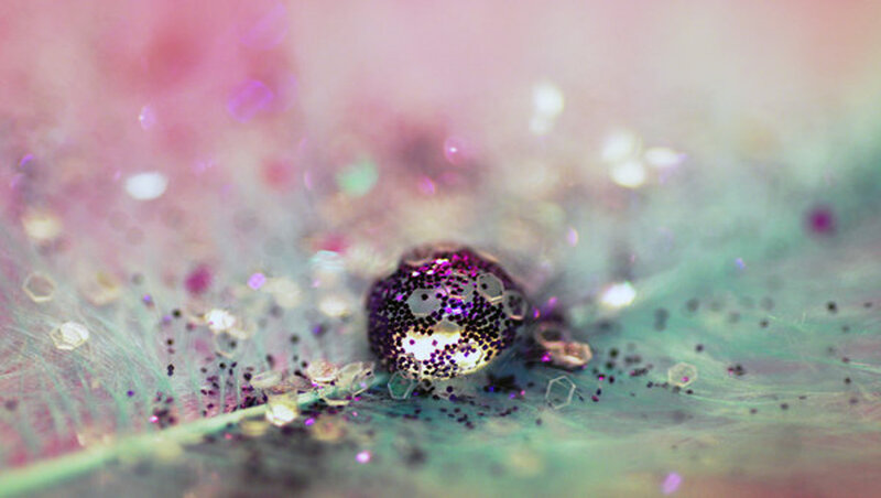 Glitter-covered Sphere