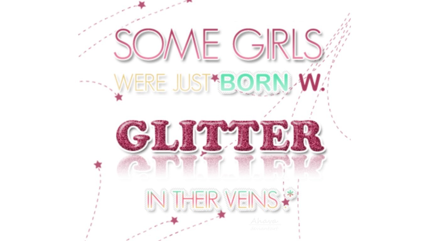 glitter in their veins