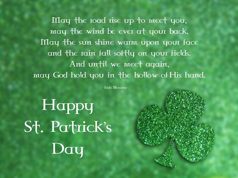 Glitter Shamrock Clover