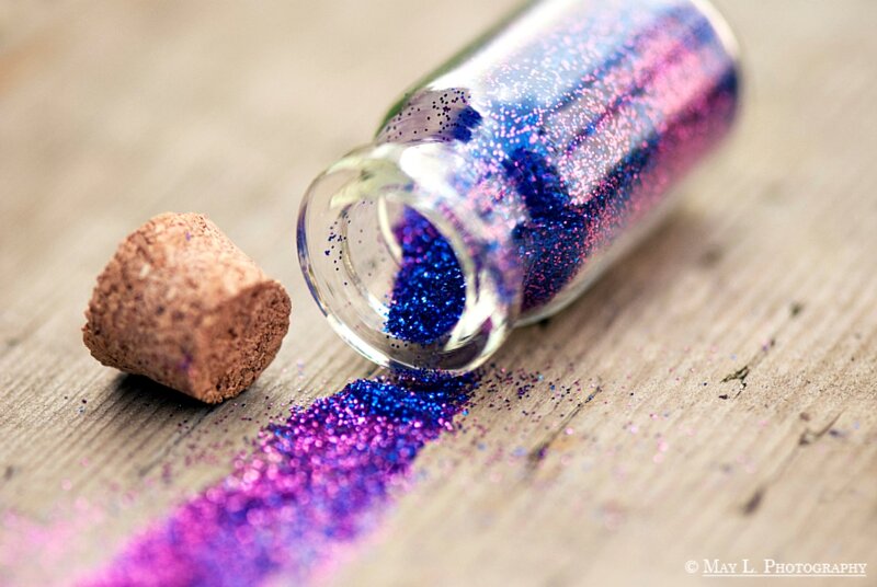 Glitter Spilling from Bottle
