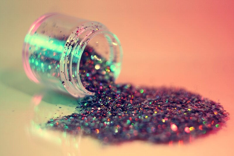 Glitter Spilling from Jar