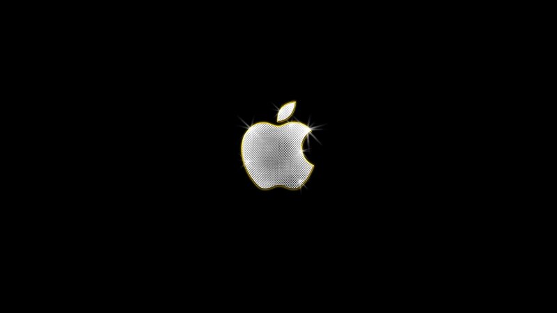 Glittering Apple Logo