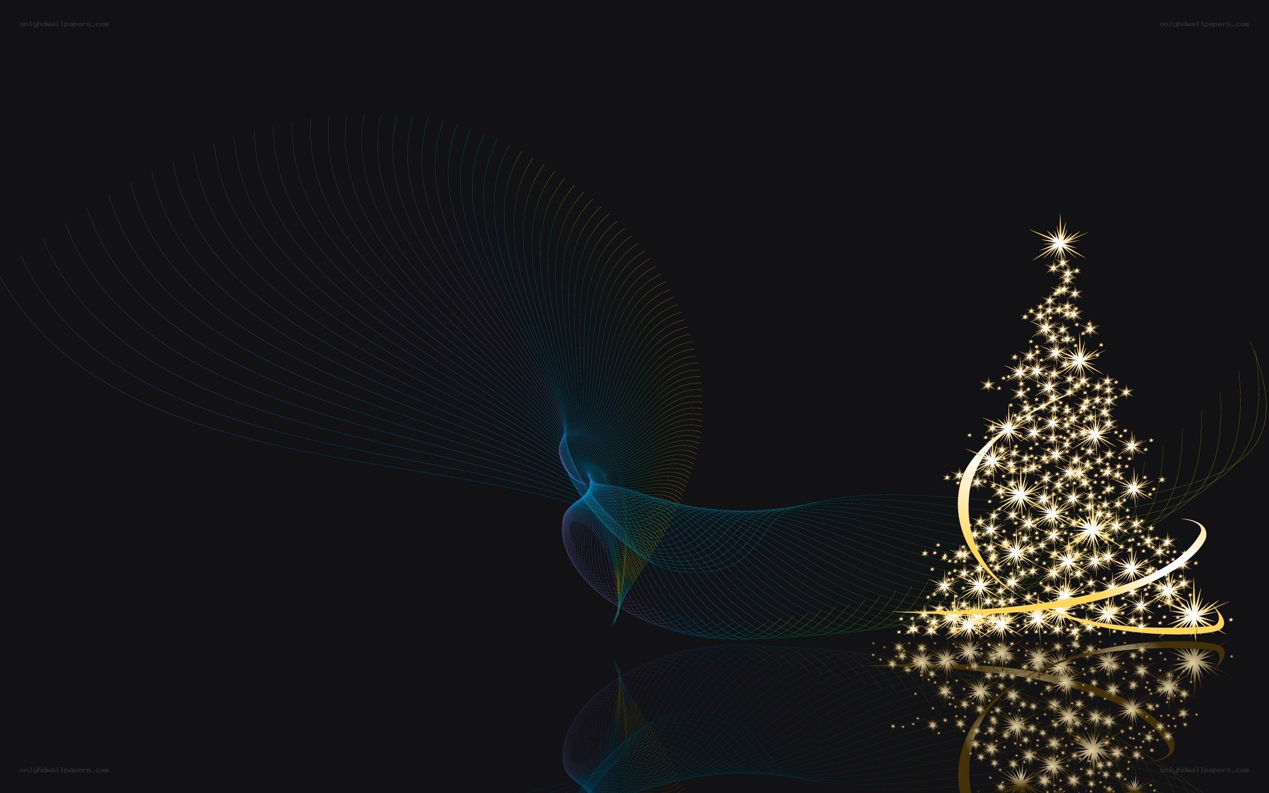 glittering christmas tree
