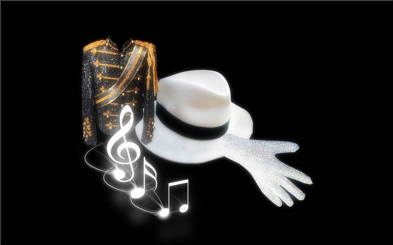 Glittering Jacket Hat Glove