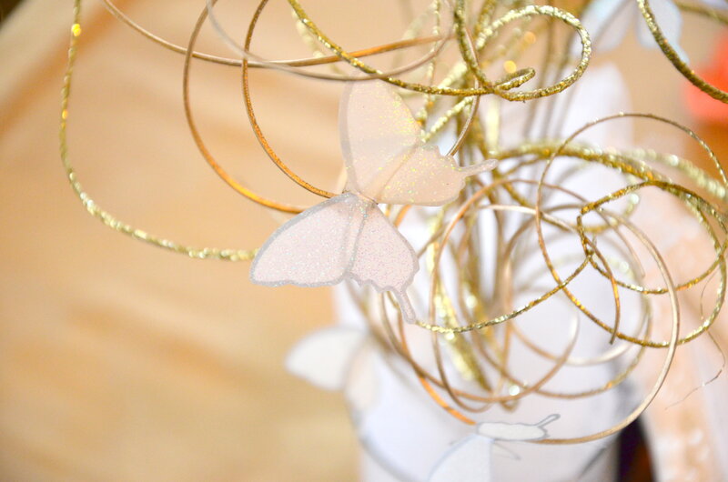 Glittery Butterfly Decoration
