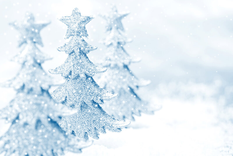 Glittery Christmas Trees