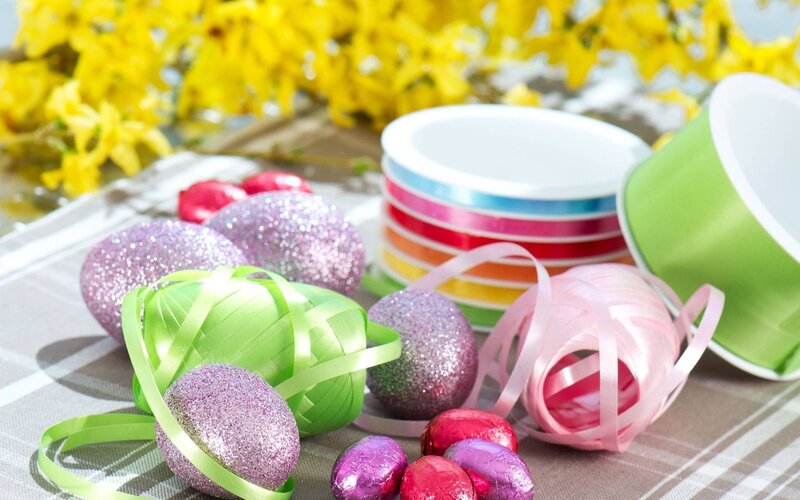 Glittery Easter Eggs
