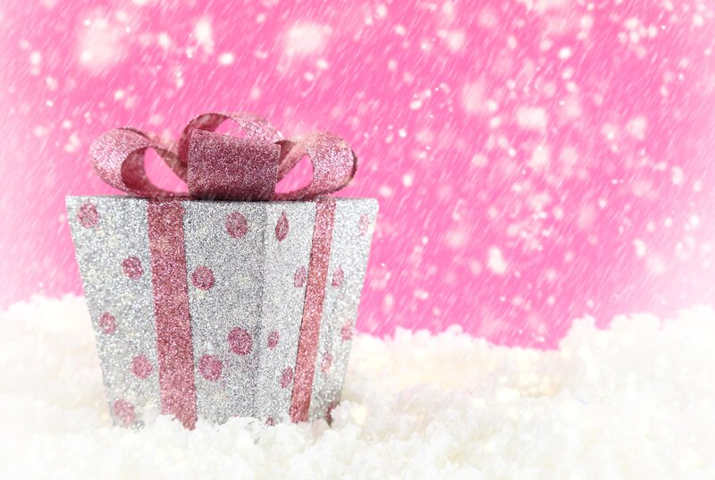 Glittery Gift Box — Pink