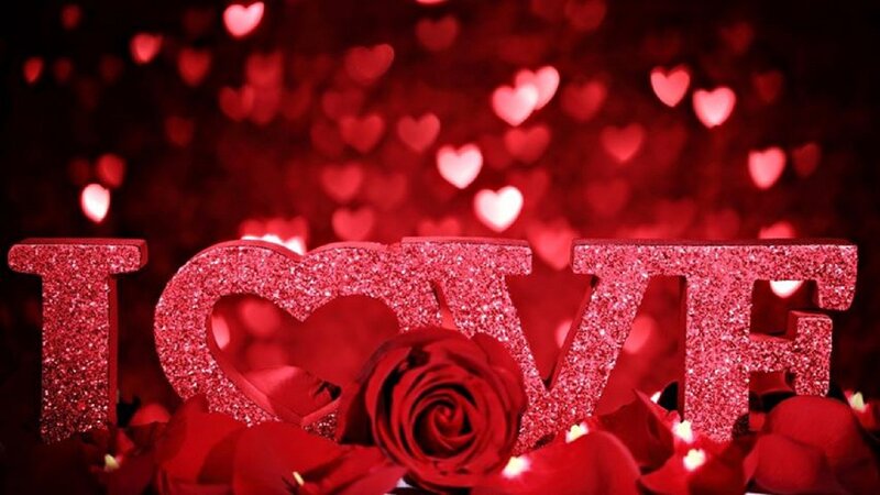 Glittery Love Letters — Red