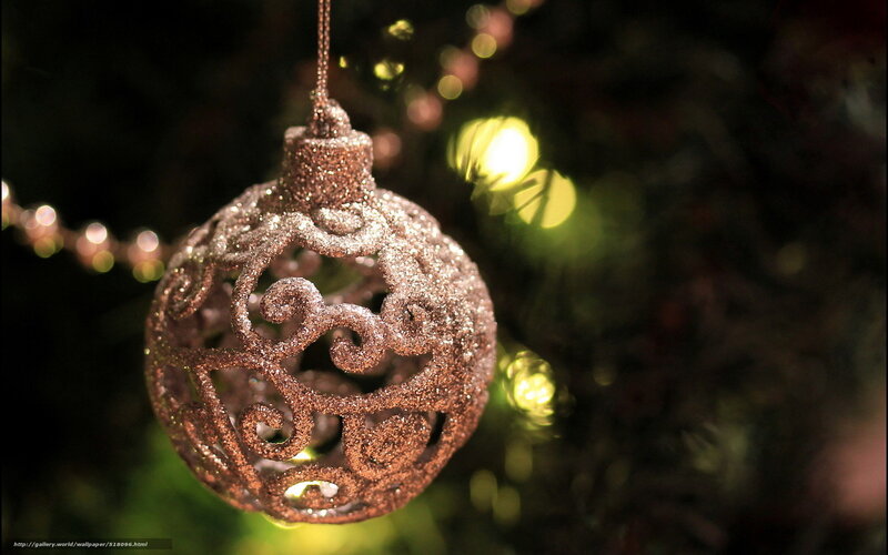 glittery ornament on tree