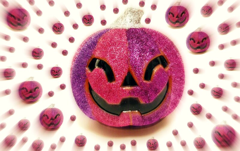 Glittery Pink Pumpkin