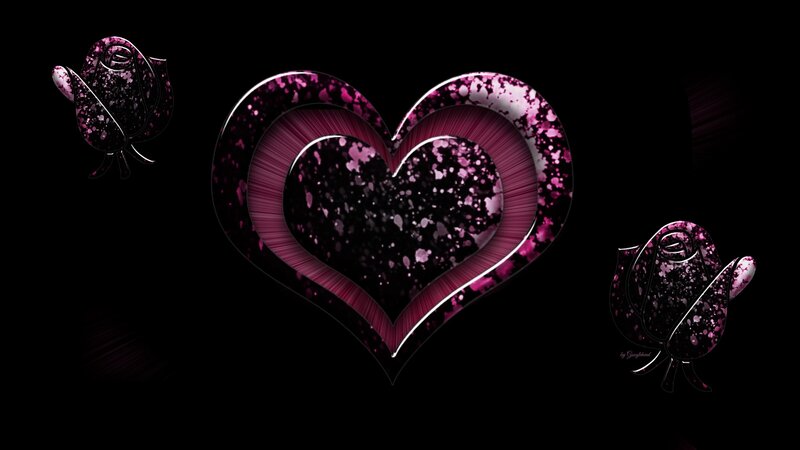 Glittery Purple Heart