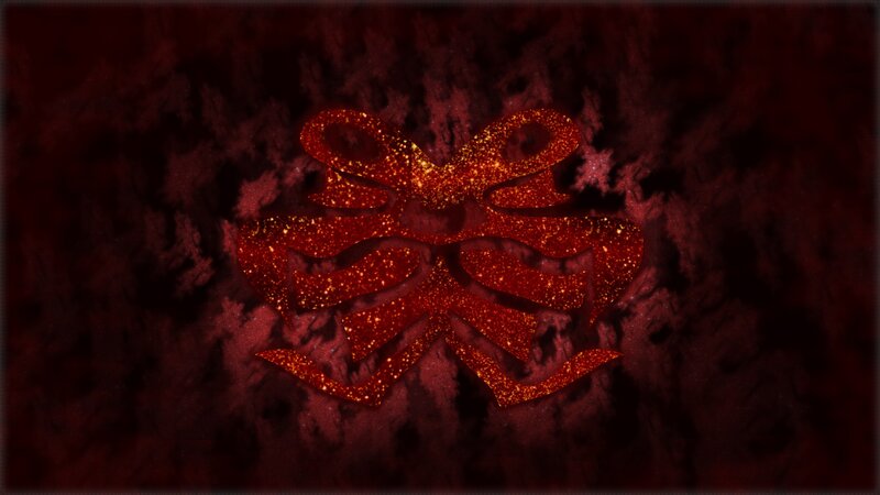 Glittery Red Bow