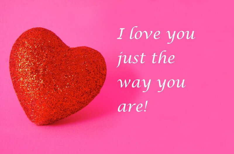 Glittery Red Heart — Pink