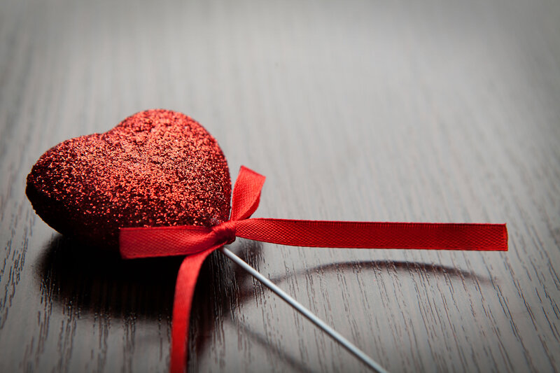 Glittery Red Heart — Romantic