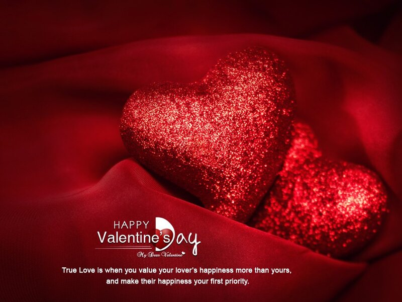 Glittery Red Hearts — Romantic, Photograph, Fabric, Text