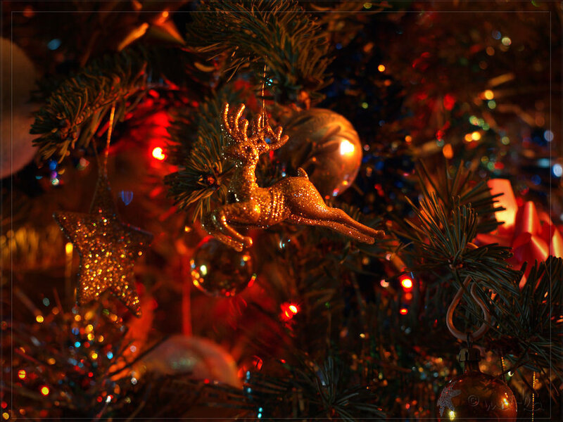 Glittery Reindeer Ornament