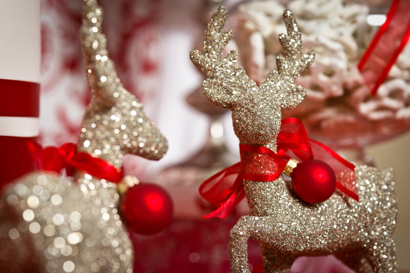 Glittery Reindeer Ornaments
