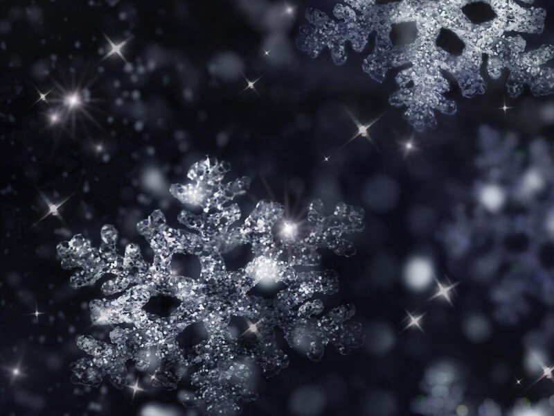 Glittery Snowflakes