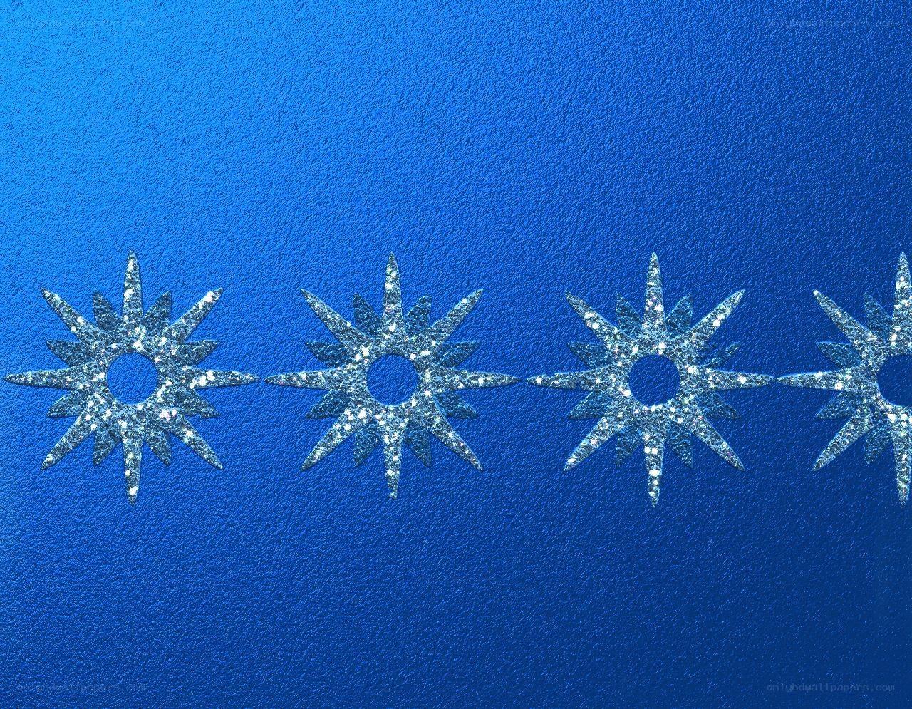 glittery star pattern on blue