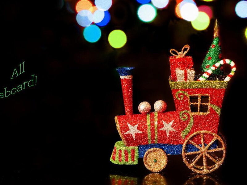Glittery Toy Train