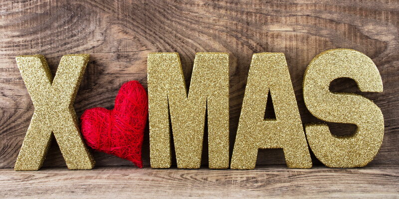 Glittery Xmas Letters