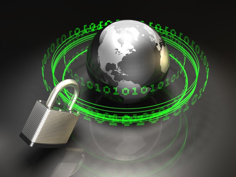 Global cybersecurity concept