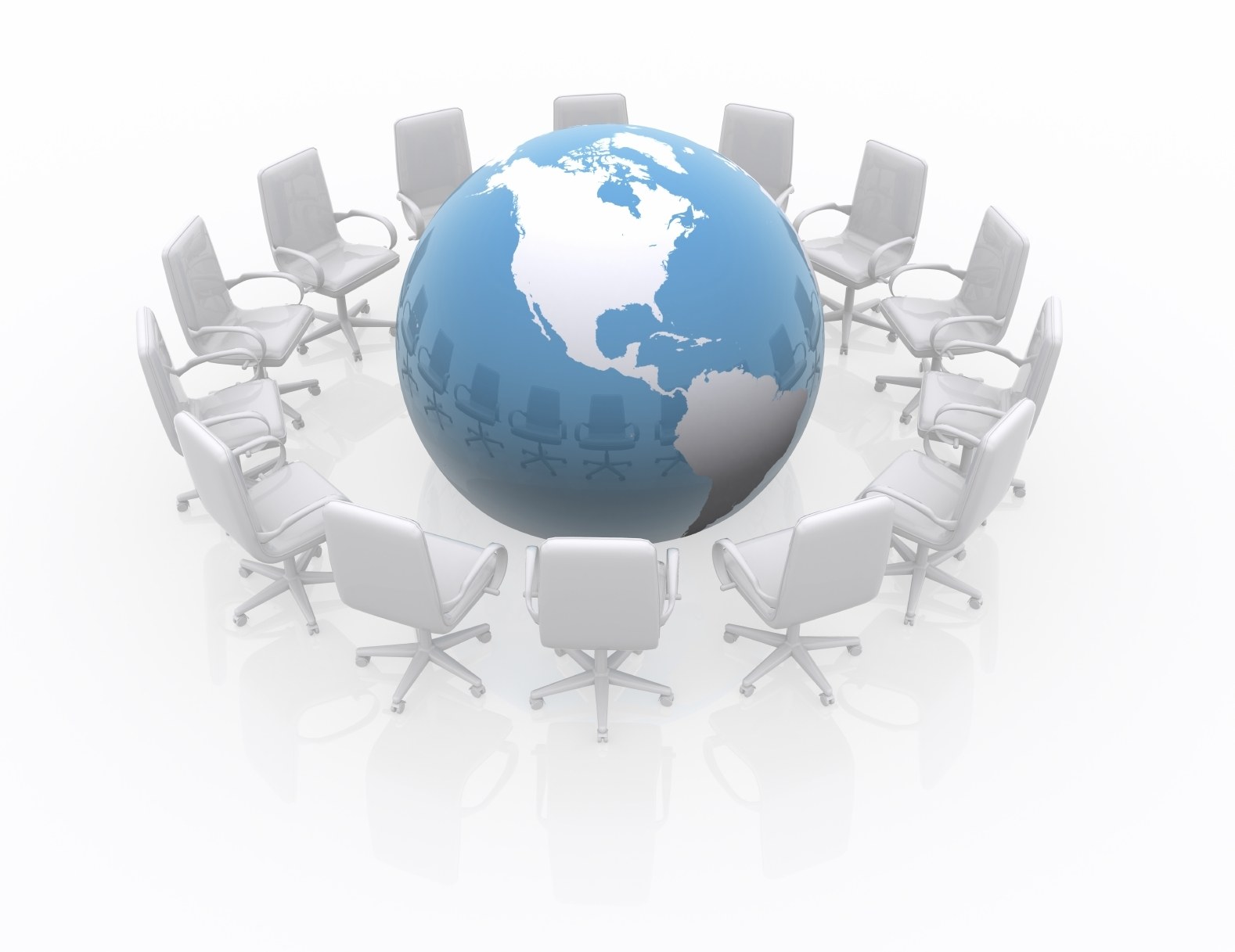 global meeting around globe