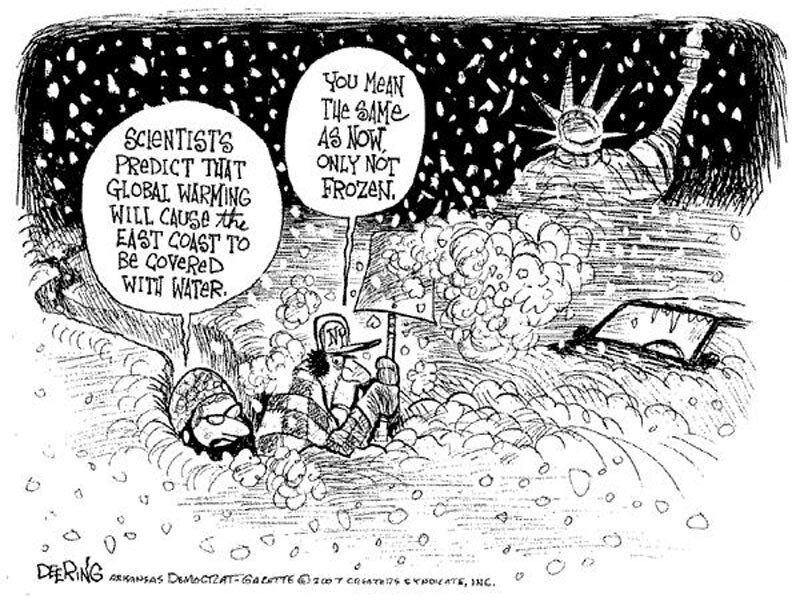 Global warming cartoon