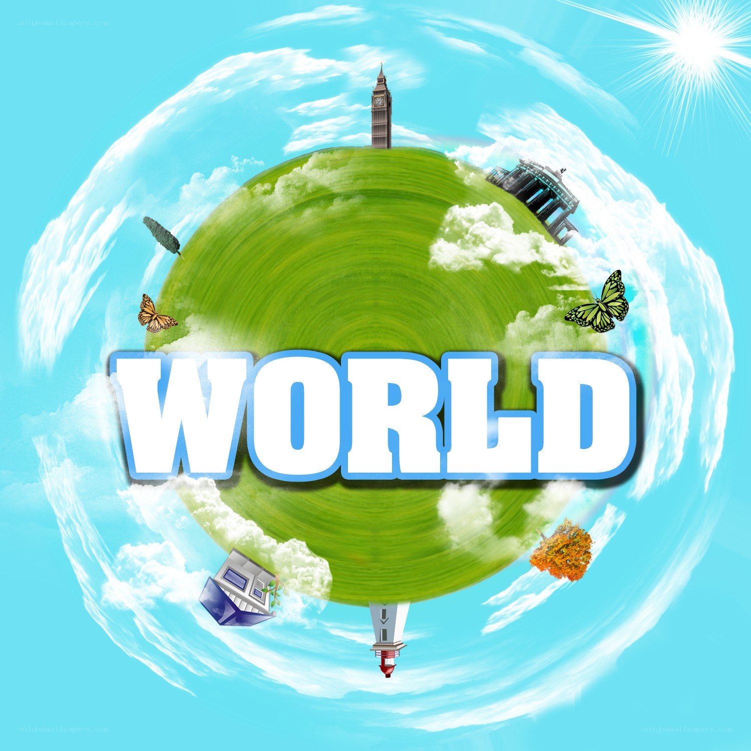 global world concept