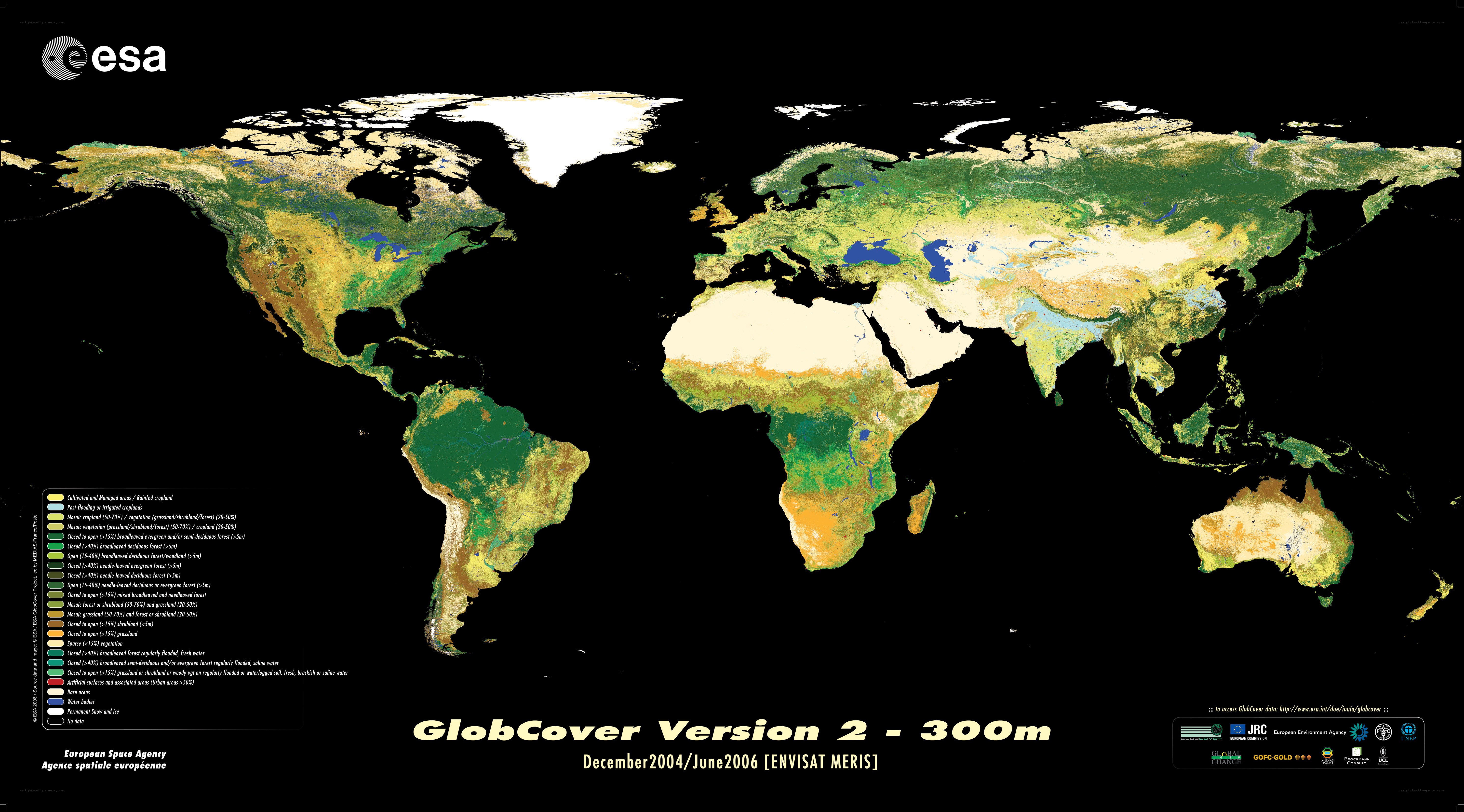 GlobCover Version 2 World Map