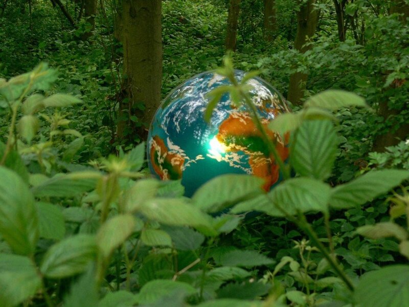 Globe in Forest