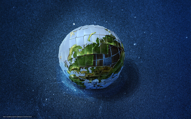 Globe Made of Tiles