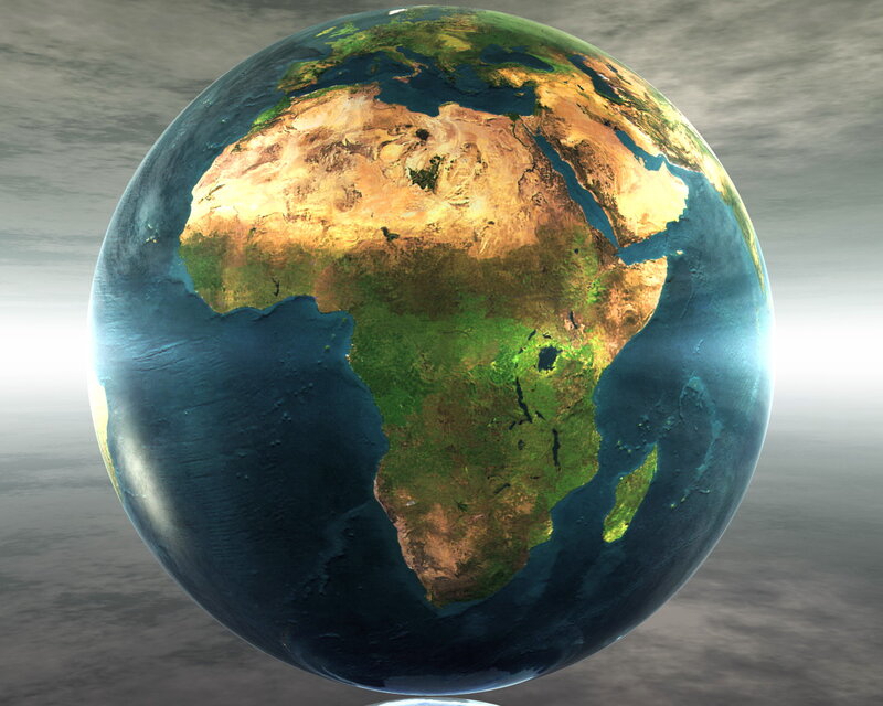 Globe Showing Africa