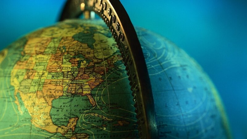Globe Showing North America