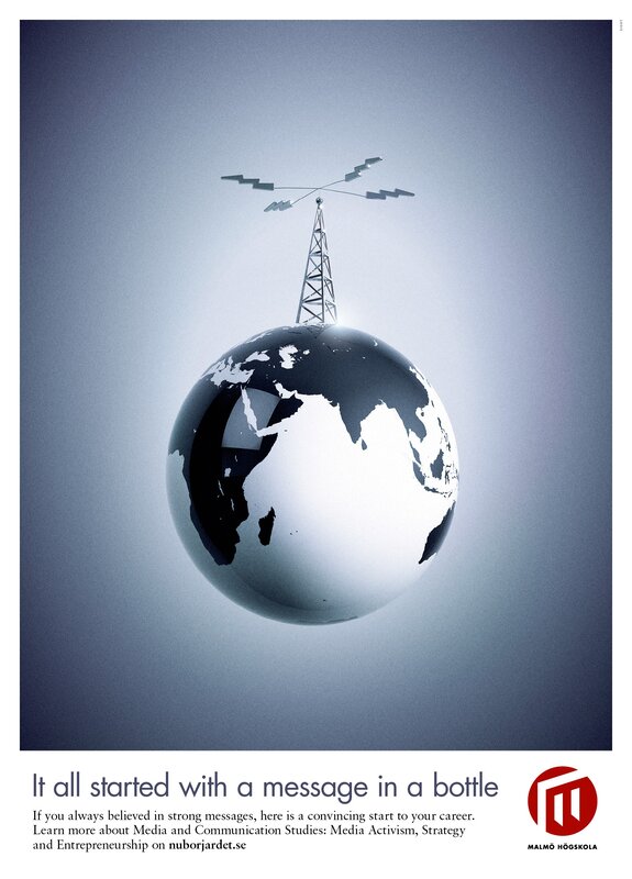 Globe with Antenna