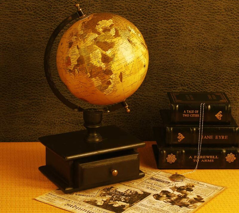 Globe with Books